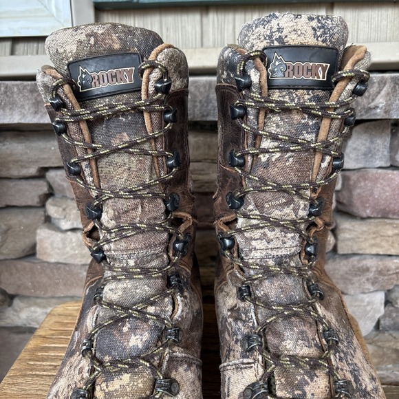 Rocky Boots Men 9M Camouflage Waterproof V Hunting Combat Thinsulate Ultra 400gr - Picture 2 of 12